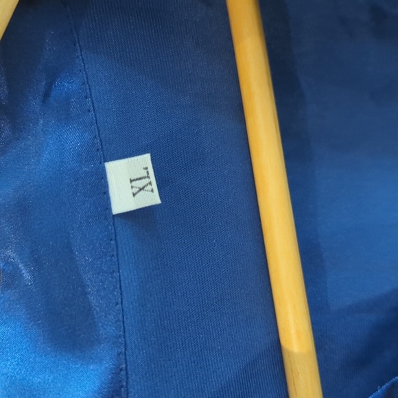 Bundle Of 2 Blue Satin Bridesmaid Kimono Robe - New XL & XXL - Picture 6 of 7